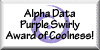Alpha Data Purple Swirly Award of Coolness!